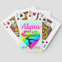 SCHATTIGE EN KLEURRIJK IK HOU VAN GYMNASTIEK POKERKAARTEN