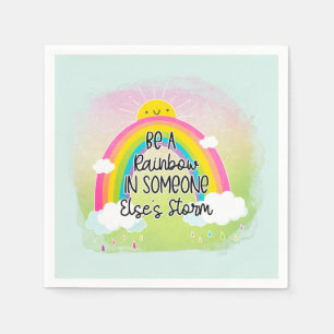 Schattige en kleurrijk Inspirerend Servet