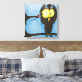 Schattige en kleurrijke oliet Oliver Canvas Afdruk (Insitu (Slaapkamer))
