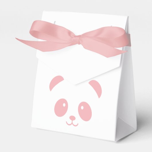 Schattige en knuffelroze Panda Favor doos Bedankdoosjes (Voorkant Zijde)