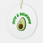 Schattige en lekkere avocado keramisch ornament (Links)