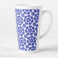 Schattige en modern Blue Evil Eye Floral Art Patte