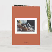 Schattige en Spooky Pattern Happy Halloween Foto Feestdagen Kaart (Achterkant)