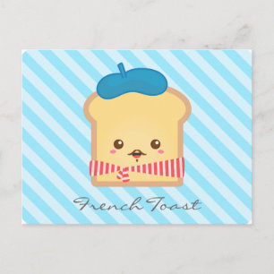 Schattige en Whimsical Wentelteefjes, Voedsel Dood Briefkaart