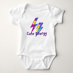 Schattige Energie Bliksem Kawaii Baby Rompertje