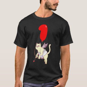 Schattige engel kat 1e verjaardag kinderfeestje me t-shirt
