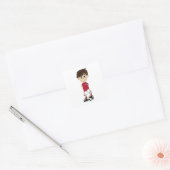 Schattige Engeland Soccer Boy Sticker (Envelop)