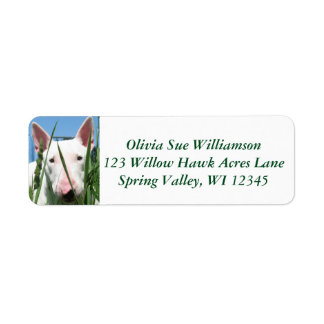 Schattige Engelse Bull Terrier #2 Etiket
