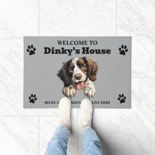 Schattige Engelse Springer Spaniel Deurmat (Binnen)