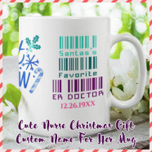 Schattige ER Doctor Christmas Gift aangepaste naam