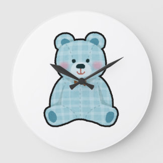 Schattige esthetische teddybeer wandklok 🤩 grote klok