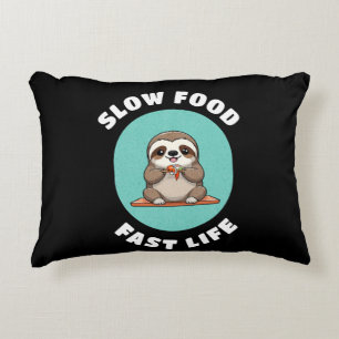 Schattige eten Kawaii Sloth Accent Kussen