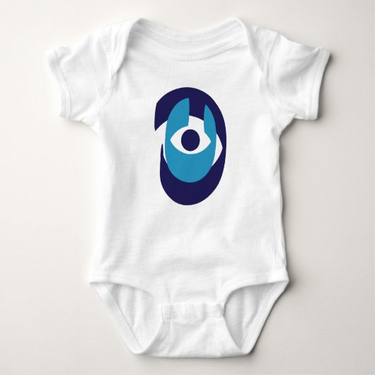 Schattige Evil Eye Baby Bodysuit - De moderne Naza (Voorkant)