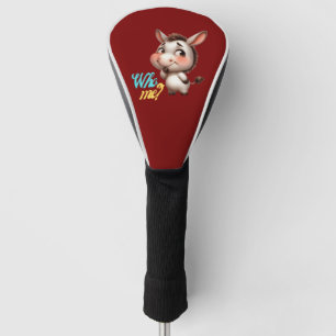 Schattige Ezel voor Kerstmis 2024 - Perfect Gift Golfheadcover