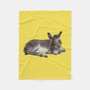 Schattige ezelveulen fleece deken