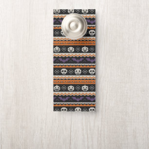 Schattige, fair isle/kleurwerk Halloween schedel &