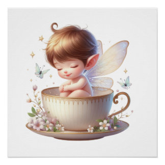 Schattige Fairy Poster Perfect Poster