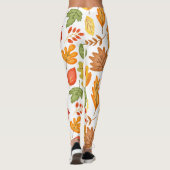 Schattige Fall-bladpatroon Leggings (Achterkant)