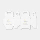 Schattige Familie Schaap Bloementuin Baby shower Bedankdoosjes (Uitgevouwen)