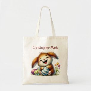 Schattige Fantasie Konijn Paashaas Eierspel Tote Bag