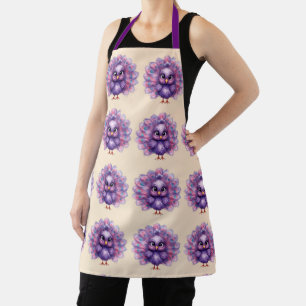 Schattige Fantasie Whimsical Lilac Pauw Schort