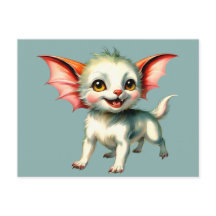 Schattige Fantasy Animal Briefkaart