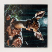Schattige fawn-hert legpuzzel (Horizontaal)