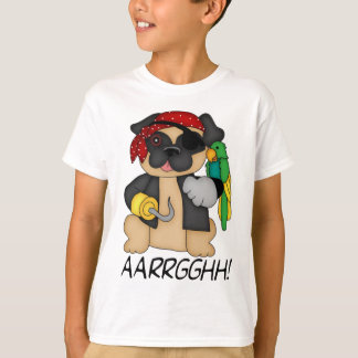 Schattige Fawn Pug Pirate T - shirts
