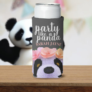 Schattige feest als een Panda Naam Seltzer Koelbox