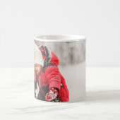 Schattige feestdag kerstfoto Mok (Center)