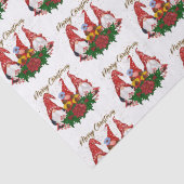 Schattige feestdag met prettige kerst tissuepapier (Detail)