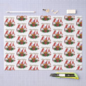 Schattige feestdag met prettige kerst tissuepapier (Craft)