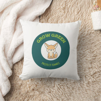 Schattige Fennec Fox Eco Pillow Kussen