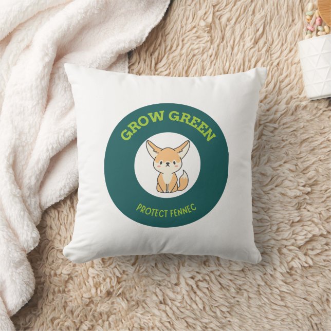 Schattige Fennec Fox Eco Pillow Kussen (Deken)