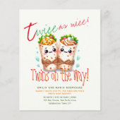 Schattige Fiesta Burrito TWINS Baby shower BESTE B (Voorkant)