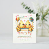 Schattige Fiesta TWINS Baby shower NACHOS (Staand voorkant)