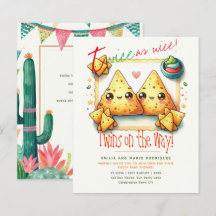 Schattige Fiesta TWINS Baby shower NACHOS