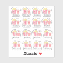 Schattige filmavond sticker