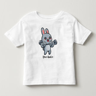 Schattige Fitness Konijn Workout Kinderen Kinder Shirts