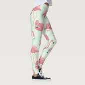 Schattige Flamingo patroon leggings (Rechts)