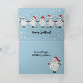 Schattige Fleece Navidad Kerstmis Feestdagen Kaart (Binnen)