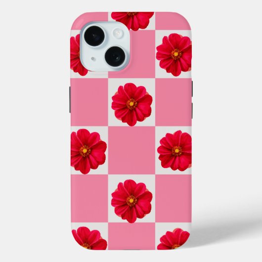 Schattige floral girly design Case-Mate iPhone case (Achterkant)