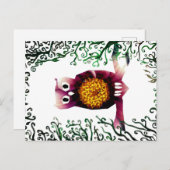 Schattige Floral Owl Briefkaart (Voorkant / Achterkant)