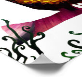 Schattige Floral Owl Poster (Hoek)