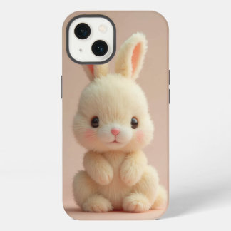 Schattige Fluffy Bunny iPhone 13 Hoesje