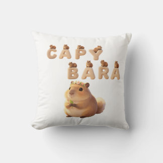 Schattige Fluffy Capybara Sierkussen, Aardig A Kussen