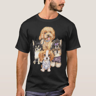 Schattige Fluffy Knuffige Pups - Kleine Hondjes Ba T-shirt