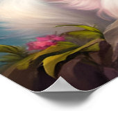 Schattige Fluffy Samoyed Puppies, Vrede op Aarde Poster (Hoek)