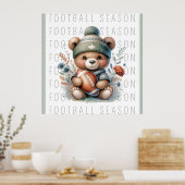 Schattige Football Poster (Keuken)