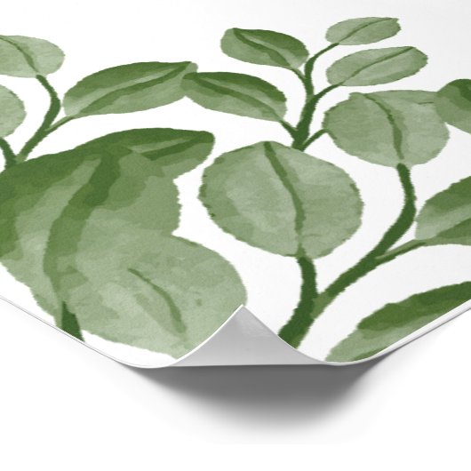 Schattige Forest Woodland Animals Baby shower Welk Poster (Hoek)